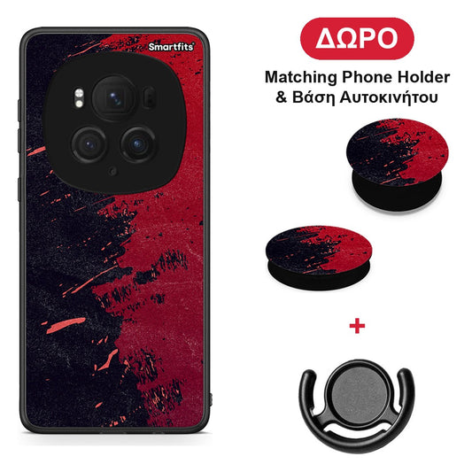 Red Paint - Honor Magic6 Pro θήκη + Δώρο Phone Holder & Βάση Αυτοκινήτου