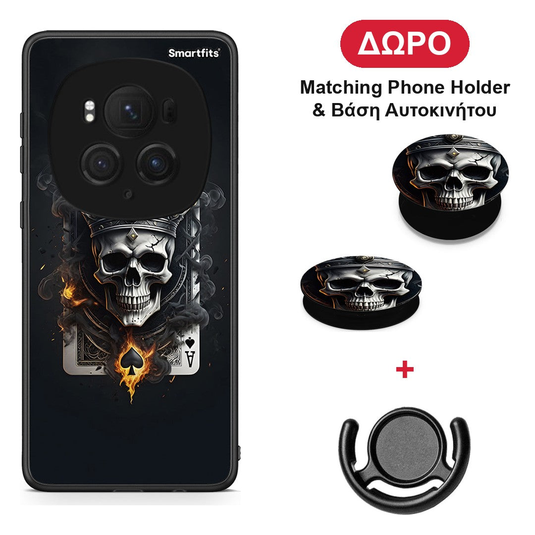 Skull King Ace - Honor Magic6 Pro θήκη + Δώρο Phone Holder & Βάση Αυτοκινήτου