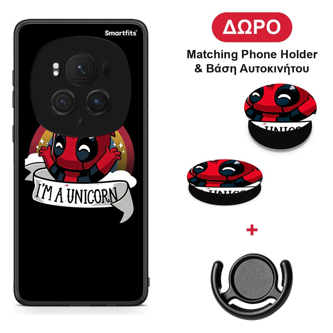 Unicorn Deadpool - Honor Magic6 Pro θήκη + Δώρο Phone Holder & Βάση Αυτοκινήτου