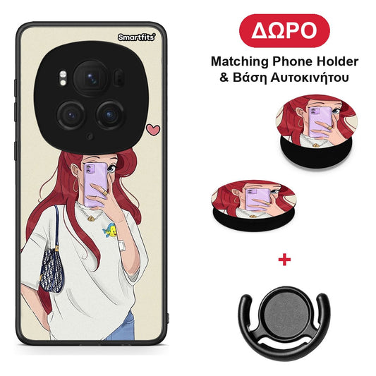 Walking Mermaid - Honor Magic6 Pro θήκη + Δώρο Phone Holder & Βάση Αυτοκινήτου