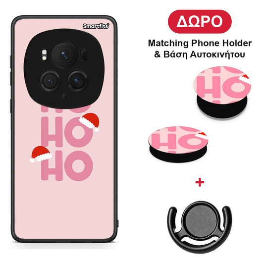 Xmas Ho Ho Ho - Honor Magic6 Pro θήκη + Δώρο Phone Holder & Βάση Αυτοκινήτου