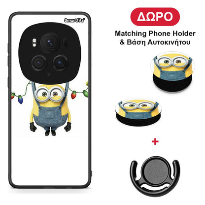 Xmas Minion Lights - Honor Magic6 Pro θήκη + Δώρο Phone Holder & Βάση Αυτοκινήτου