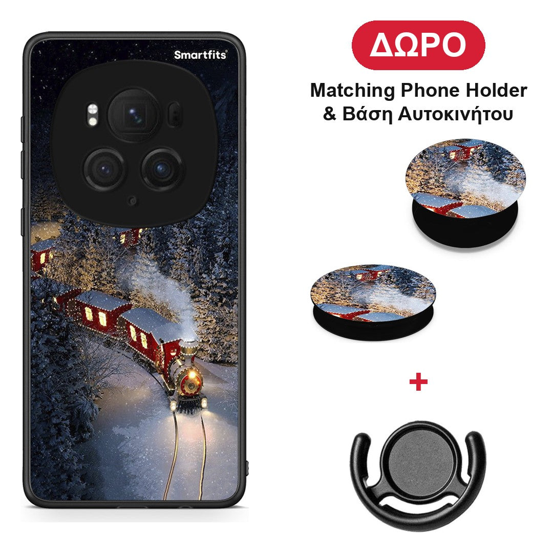 Xmas Train - Honor Magic6 Pro θήκη + Δώρο Phone Holder & Βάση Αυτοκινήτου