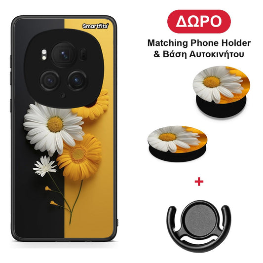 Yellow Daisies - Honor Magic6 Pro θήκη + Δώρο Phone Holder & Βάση Αυτοκινήτου
