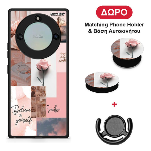 Aesthetic Collage - Honor X40 θήκη + Δώρο Phone Holder & Βάση Αυτοκινήτου