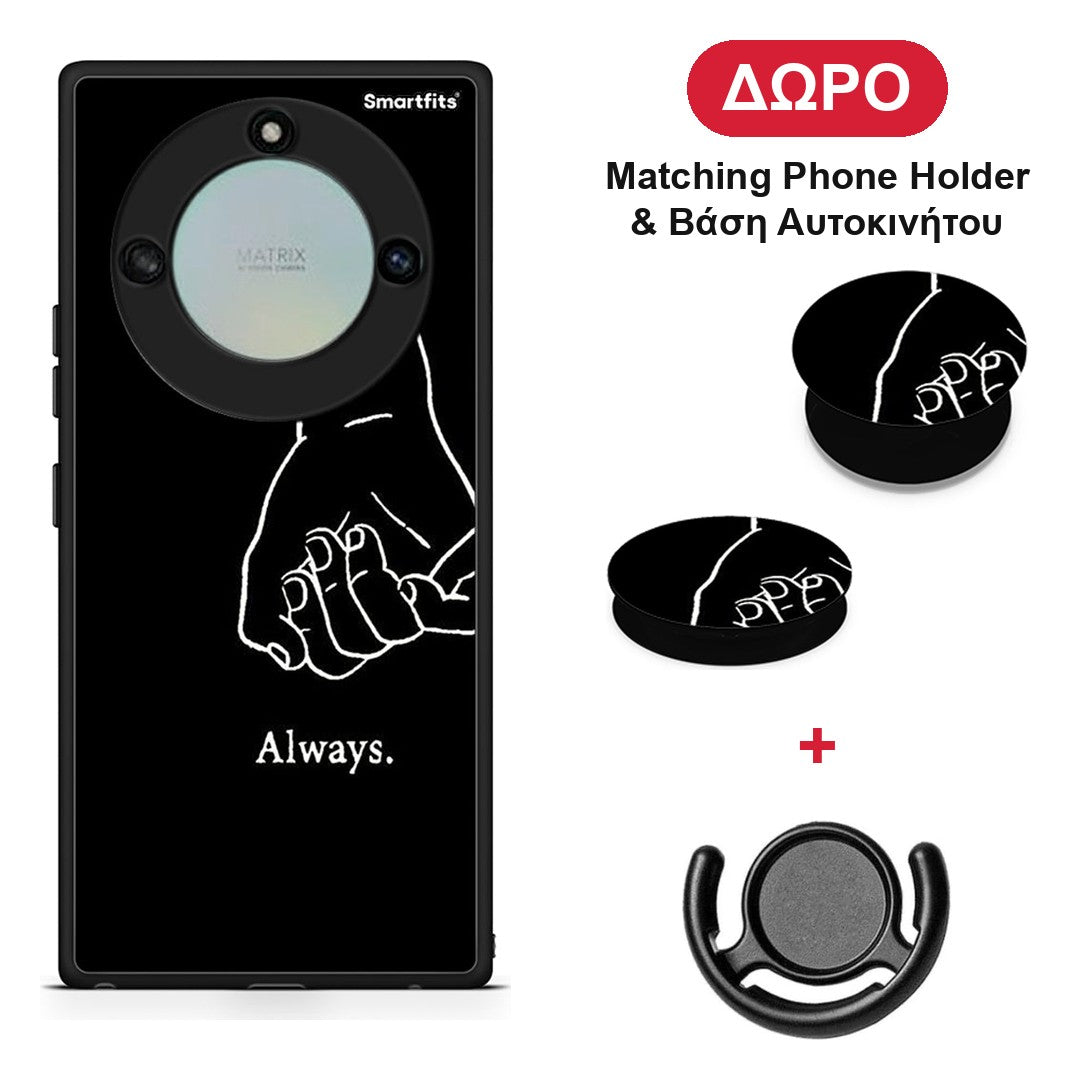 Always & Forever 1 - Honor X40 θήκη + Δώρο Phone Holder & Βάση Αυτοκινήτου