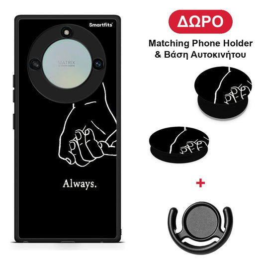 Always & Forever 1 - Honor X40 θήκη + Δώρο Phone Holder & Βάση Αυτοκινήτου