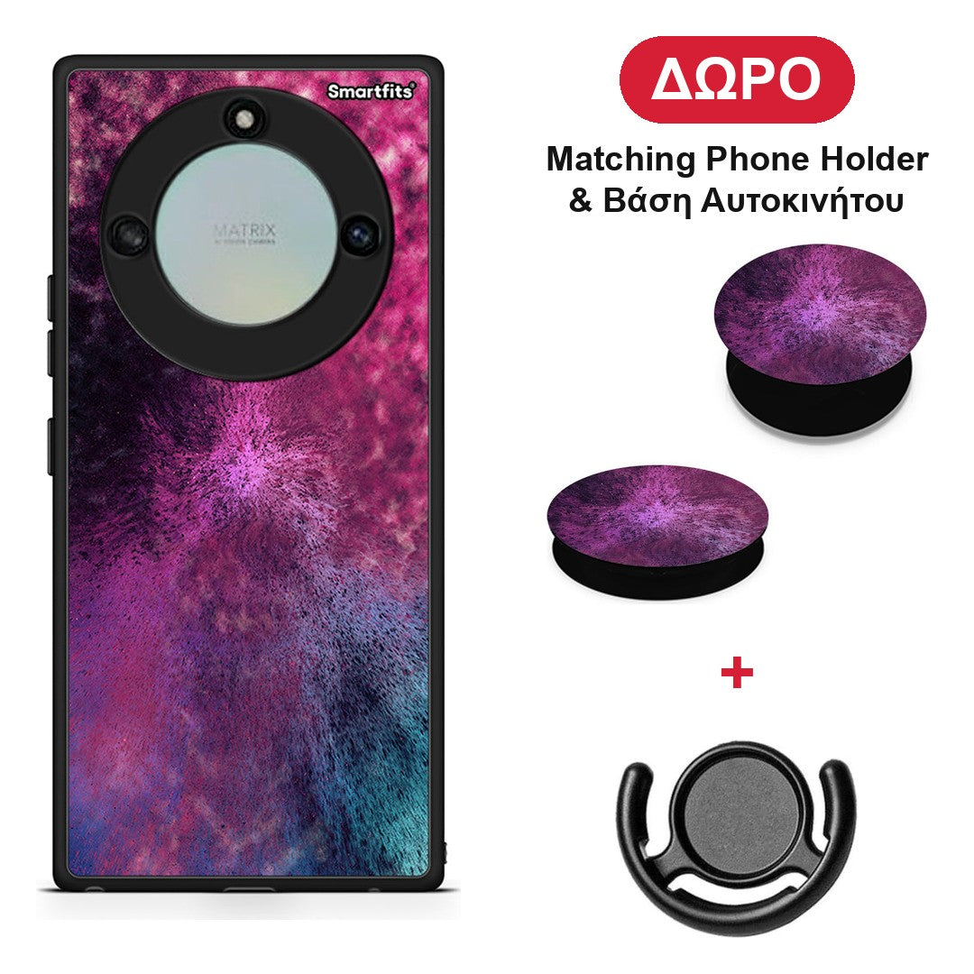 Galactic Aurora - Honor X40 θήκη + Δώρο Phone Holder & Βάση Αυτοκινήτου
