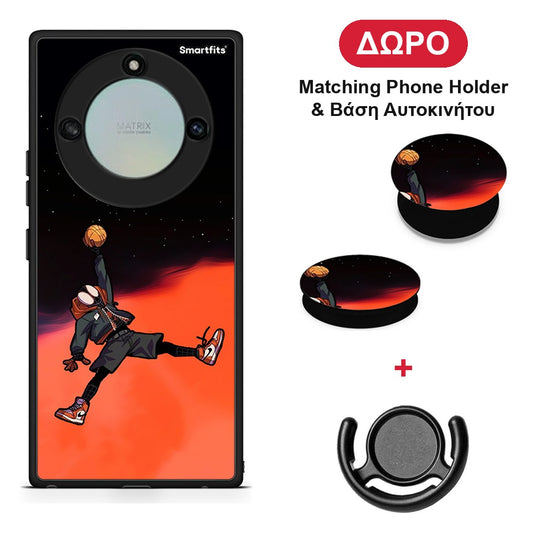 Basketball Hero - Honor X40 θήκη + Δώρο Phone Holder & Βάση Αυτοκινήτου