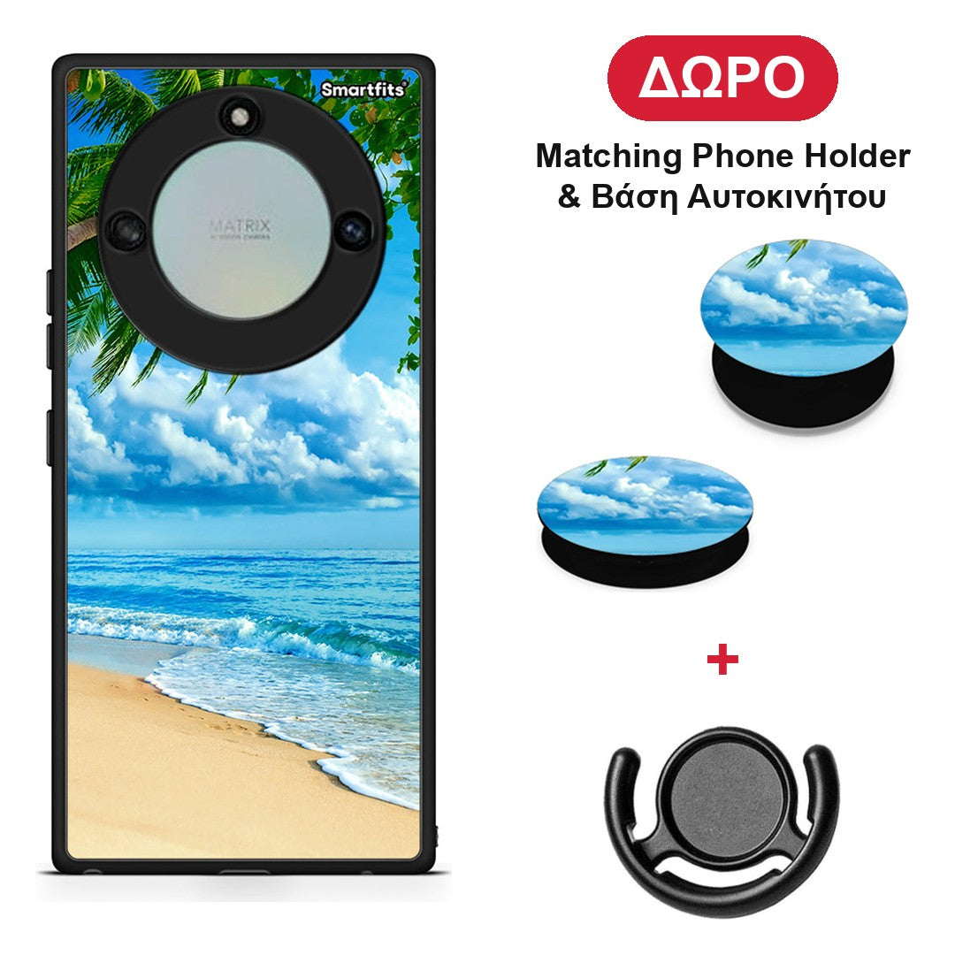 Beautiful Beach - Honor X40 θήκη + Δώρο Phone Holder & Βάση Αυτοκινήτου