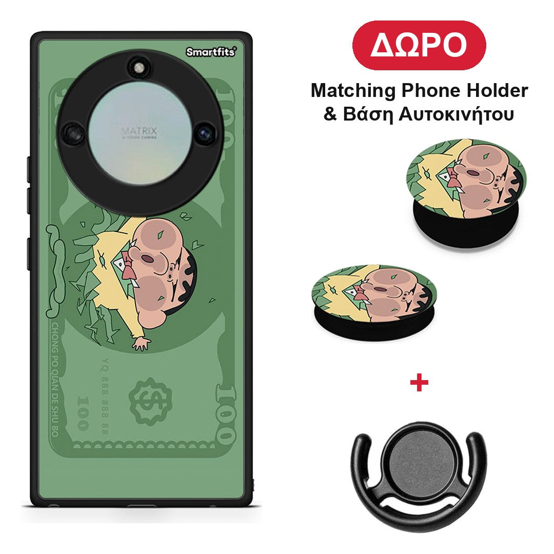 Big Money - Honor X40 θήκη + Δώρο Phone Holder & Βάση Αυτοκινήτου