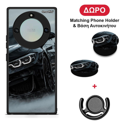 Black BMW - Honor X40 θήκη + Δώρο Phone Holder & Βάση Αυτοκινήτου