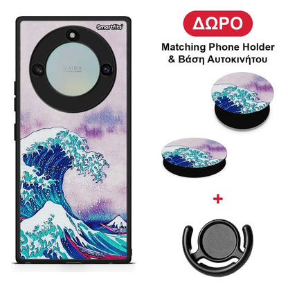 Blue Waves - Honor X40 θήκη + Δώρο Phone Holder & Βάση Αυτοκινήτου