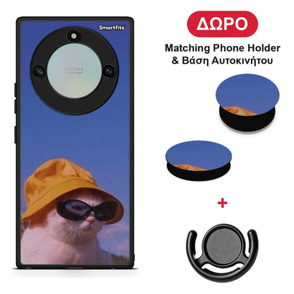 Cat Diva - Honor X40 θήκη + Δώρο Phone Holder & Βάση Αυτοκινήτου