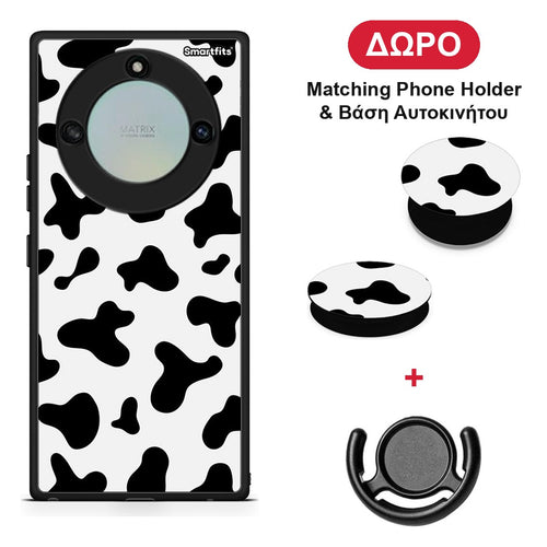 Cow Print - Honor X40 θήκη + Δώρο Phone Holder & Βάση Αυτοκινήτου