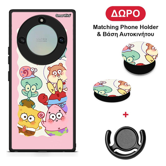 Cute Companion - Honor X40 θήκη + Δώρο Phone Holder & Βάση Αυτοκινήτου