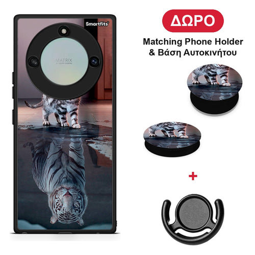 Cute Tiger - Honor X40 θήκη + Δώρο Phone Holder & Βάση Αυτοκινήτου