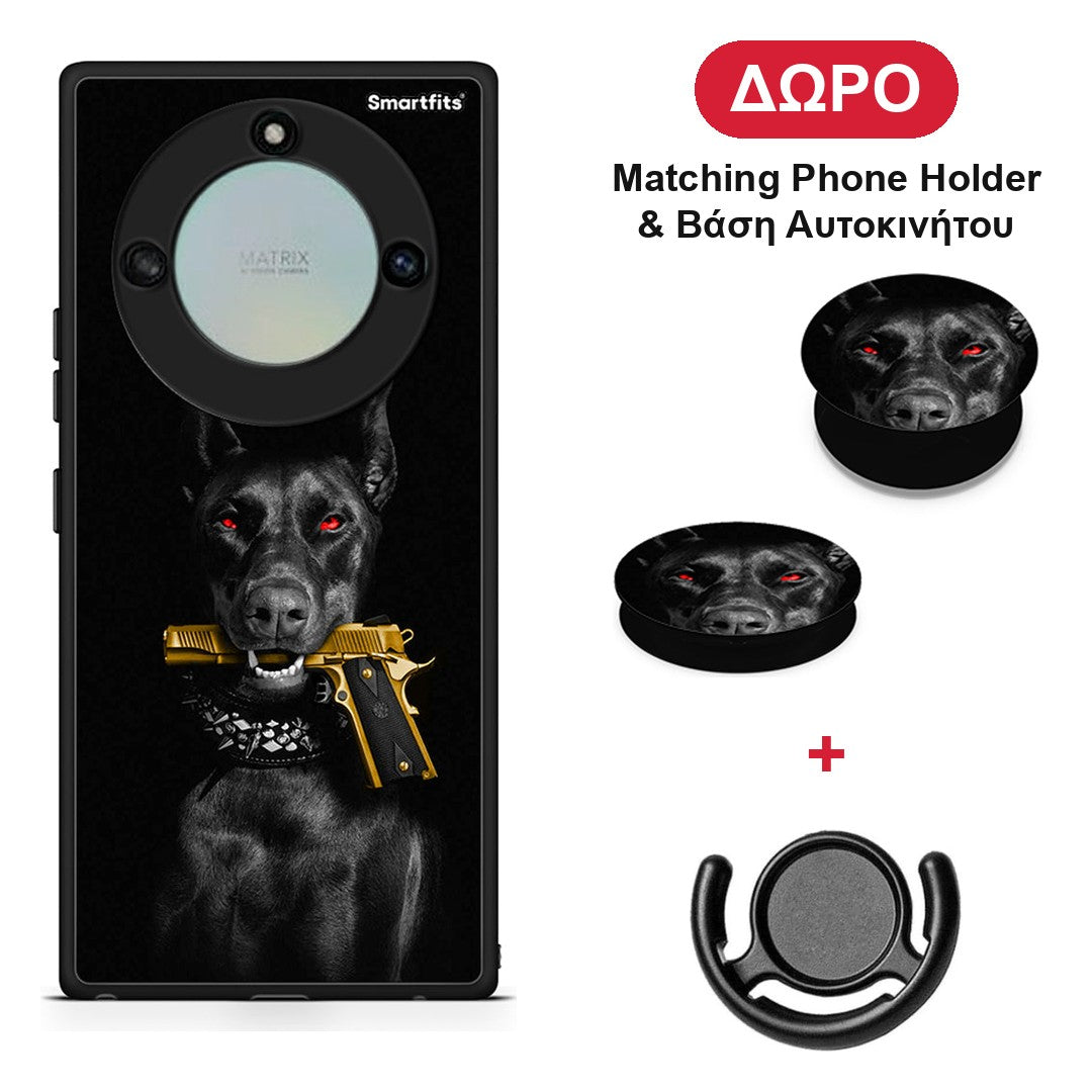 Golden Gun - Honor X40 θήκη + Δώρο Phone Holder & Βάση Αυτοκινήτου