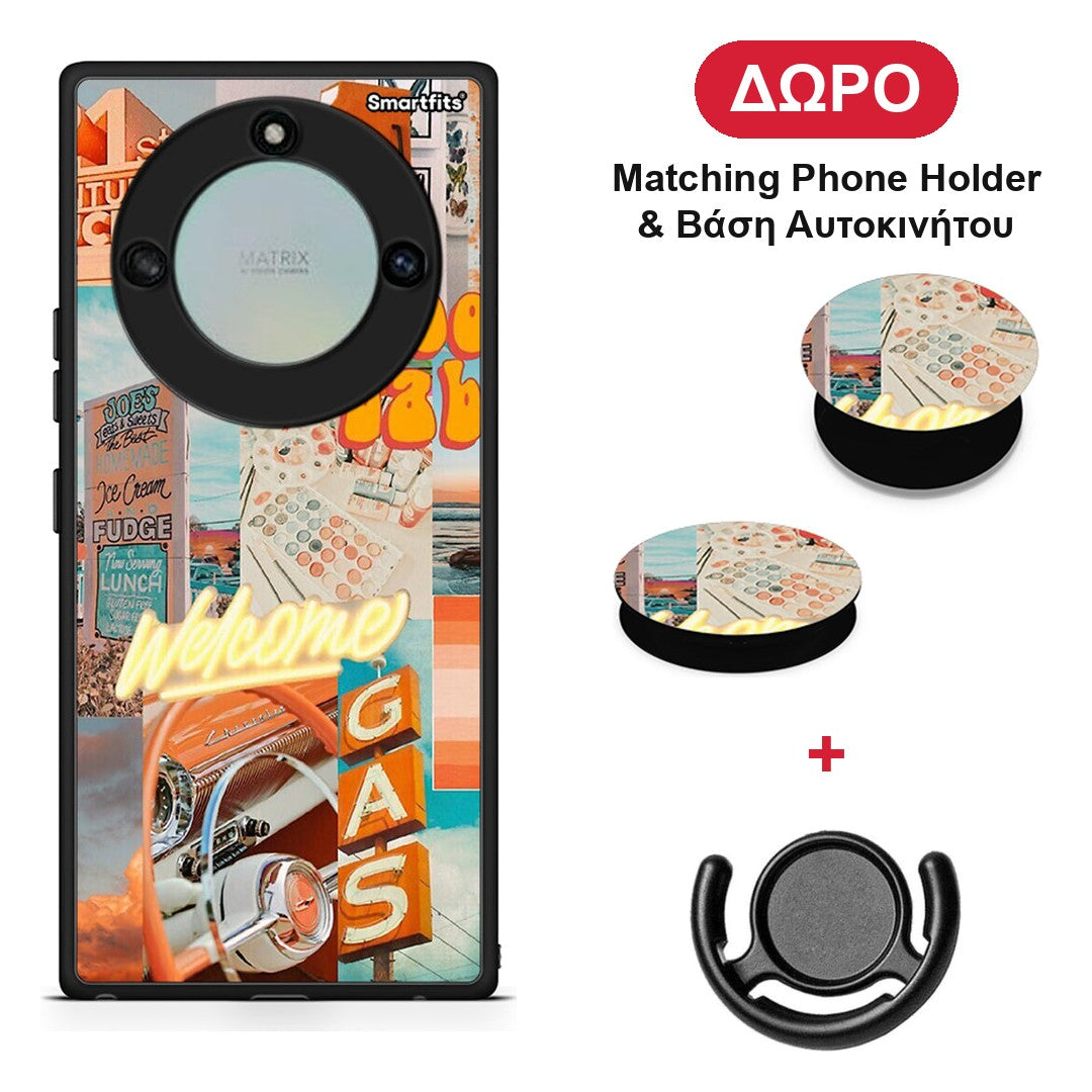 Groovy Babe - Honor X40 θήκη + Δώρο Phone Holder & Βάση Αυτοκινήτου