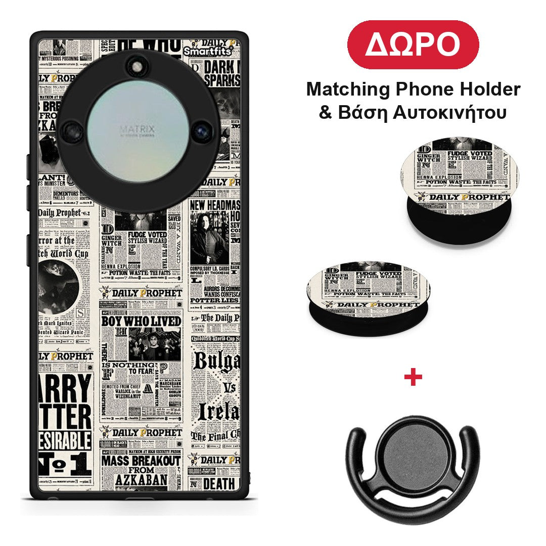 Harry Paper - Honor X40 θήκη + Δώρο Phone Holder & Βάση Αυτοκινήτου