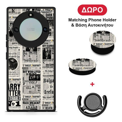 Harry Paper - Honor X40 θήκη + Δώρο Phone Holder & Βάση Αυτοκινήτου