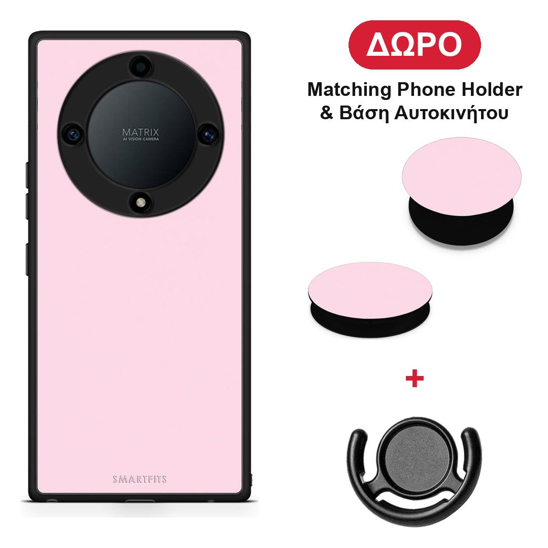 Pale Pink - Honor X40 θήκη + Δώρο Phone Holder & Βάση Αυτοκινήτου