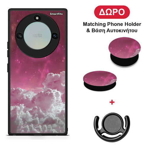 Pink Moon - Honor X40 θήκη + Δώρο Phone Holder & Βάση Αυτοκινήτου