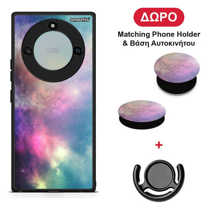 Galactic Rainbow - Honor X40 θήκη + Δώρο Phone Holder & Βάση Αυτοκινήτου