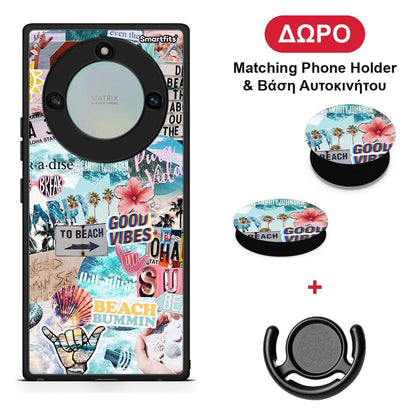 Summer Vibes - Honor X40 θήκη + Δώρο Phone Holder & Βάση Αυτοκινήτου
