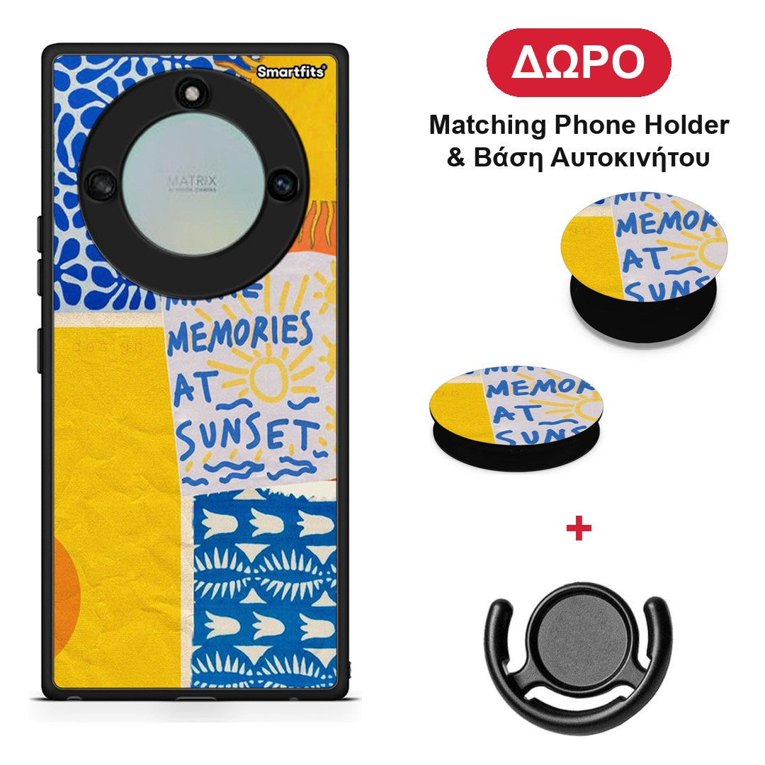Sunset Memories - Honor X40 θήκη + Δώρο Phone Holder & Βάση Αυτοκινήτου