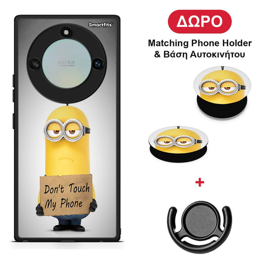 Text Minion - Honor X40 θήκη + Δώρο Phone Holder & Βάση Αυτοκινήτου