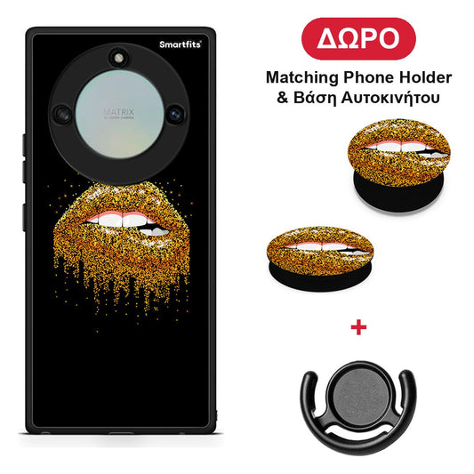 Valentine Golden - Honor X40 θήκη + Δώρο Phone Holder & Βάση Αυτοκινήτου
