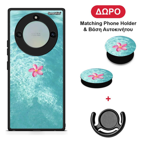 Water Flower - Honor X40 θήκη + Δώρο Phone Holder & Βάση Αυτοκινήτου