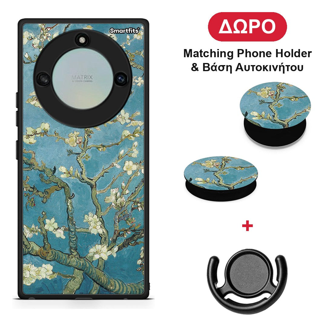 White Blossoms - Honor X40 θήκη + Δώρο Phone Holder & Βάση Αυτοκινήτου