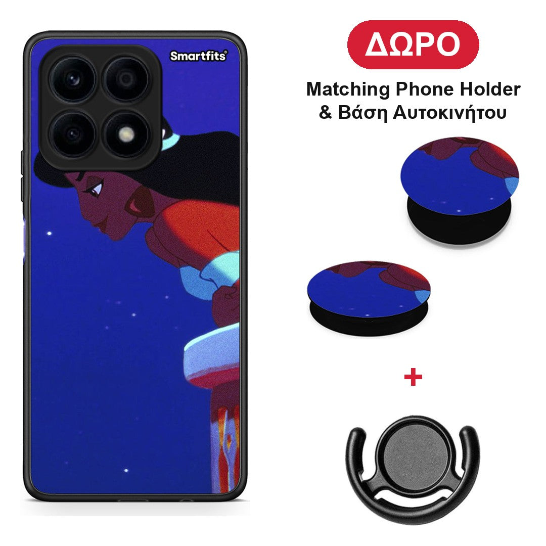 Alladin And Jasmine Love 2 - Honor X8a θήκη + Δώρο Phone Holder & Βάση Αυτοκινήτου