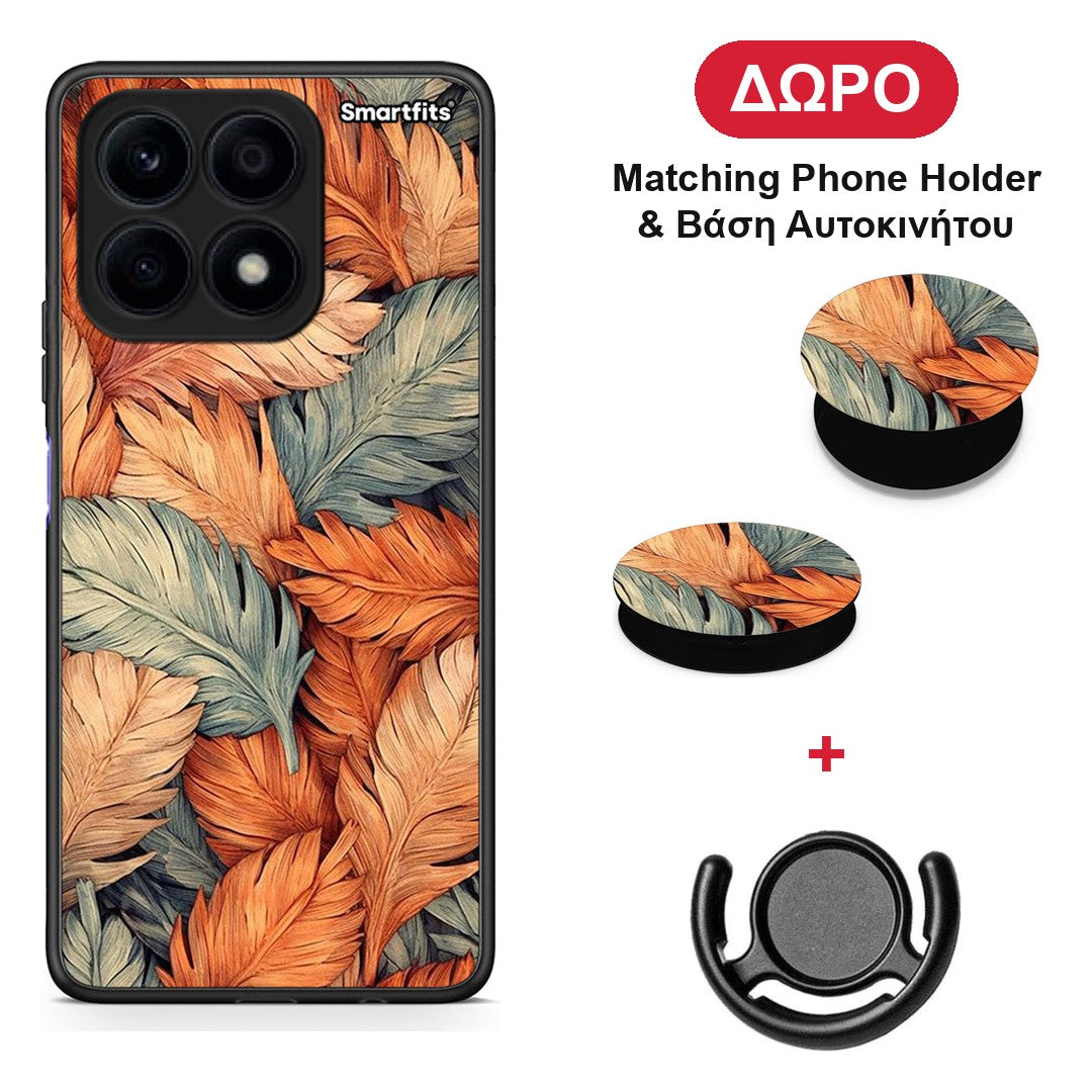 Autumn Leaves - Honor X8a θήκη + Δώρο Phone Holder & Βάση Αυτοκινήτου