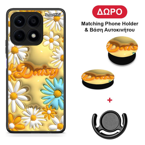 Bubble Daisies - Honor X8a θήκη + Δώρο Phone Holder & Βάση Αυτοκινήτου