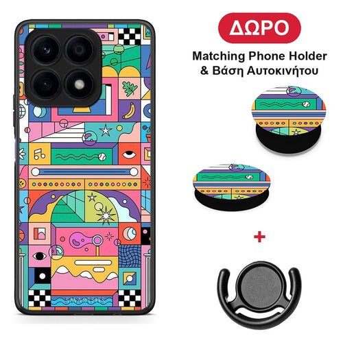Bubbles Soap - Honor X8a θήκη + Δώρο Phone Holder & Βάση Αυτοκινήτου