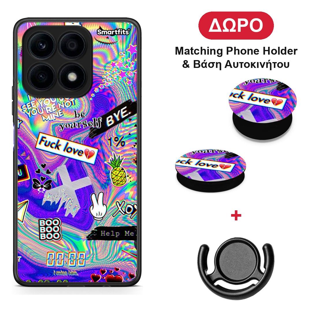 Game Over - Honor X8a θήκη + Δώρο Phone Holder & Βάση Αυτοκινήτου