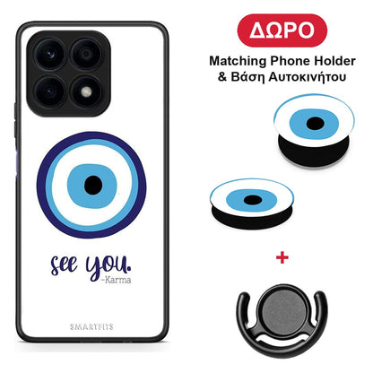 Karma Says - Honor X8a θήκη + Δώρο Phone Holder & Βάση Αυτοκινήτου