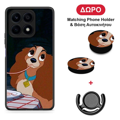 Lady And Tramp 2 - Honor X8a θήκη + Δώρο Phone Holder & Βάση Αυτοκινήτου