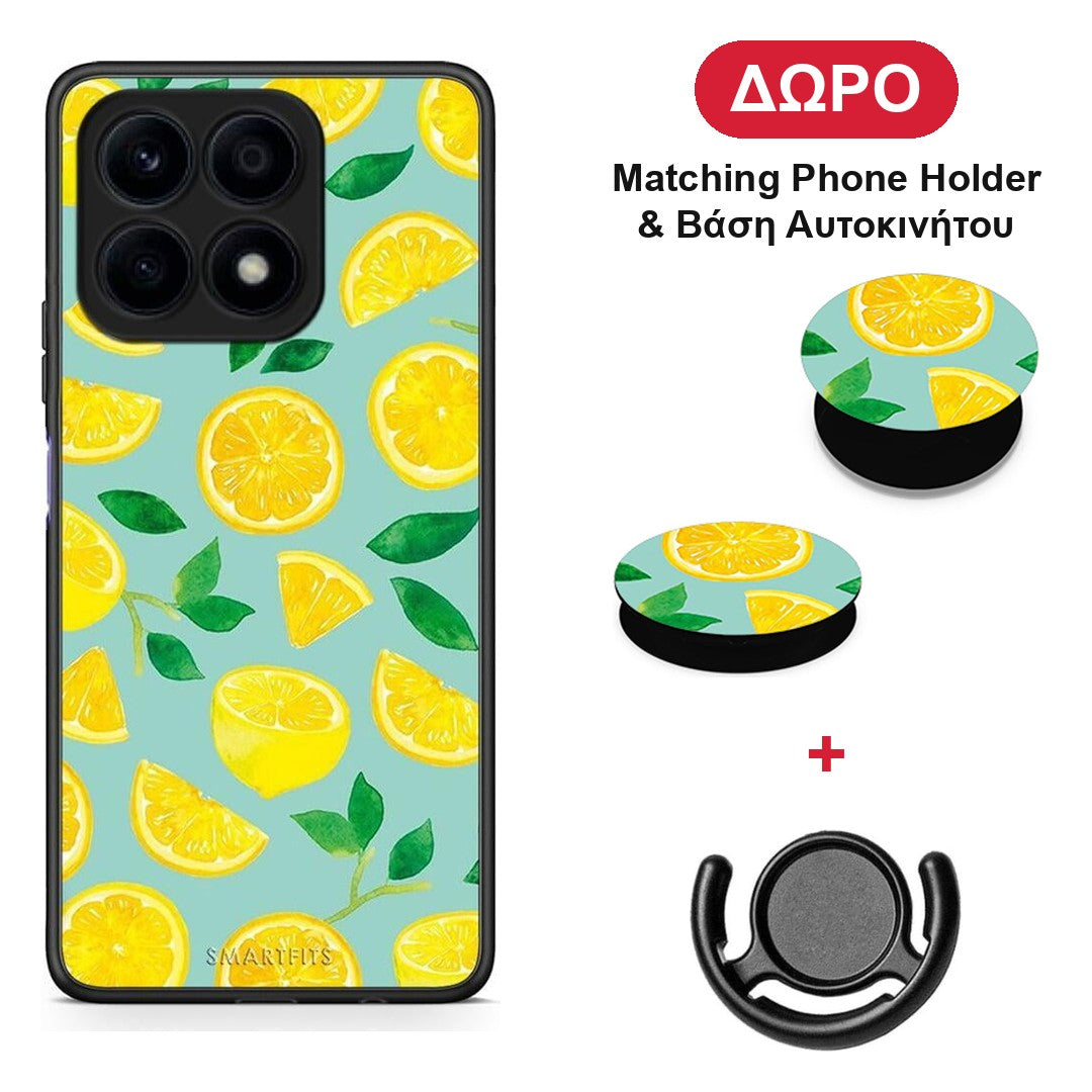 Lemons - Honor X8a θήκη + Δώρο Phone Holder & Βάση Αυτοκινήτου