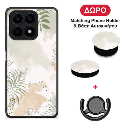 Nude Plants - Honor X8a θήκη + Δώρο Phone Holder & Βάση Αυτοκινήτου