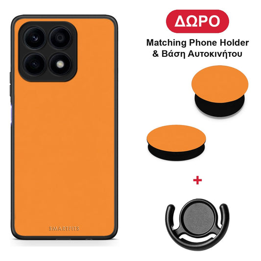 Tangerine Orange - Honor X8a θήκη + Δώρο Phone Holder & Βάση Αυτοκινήτου
