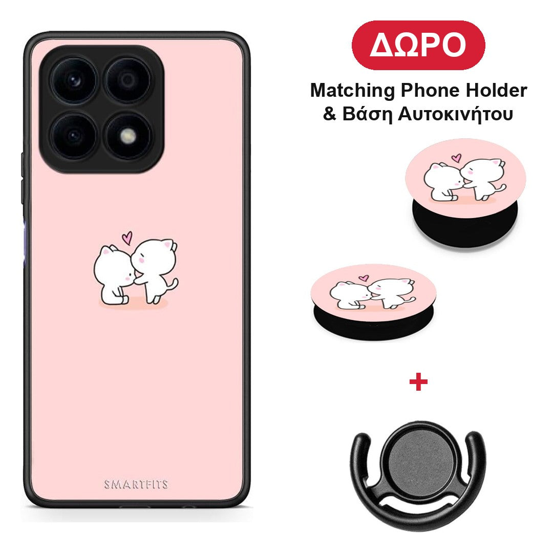 Valentine Love - Honor X8a θήκη + Δώρο Phone Holder & Βάση Αυτοκινήτου