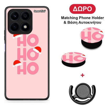 Xmas Ho Ho Ho - Honor X8a θήκη + Δώρο Phone Holder & Βάση Αυτοκινήτου