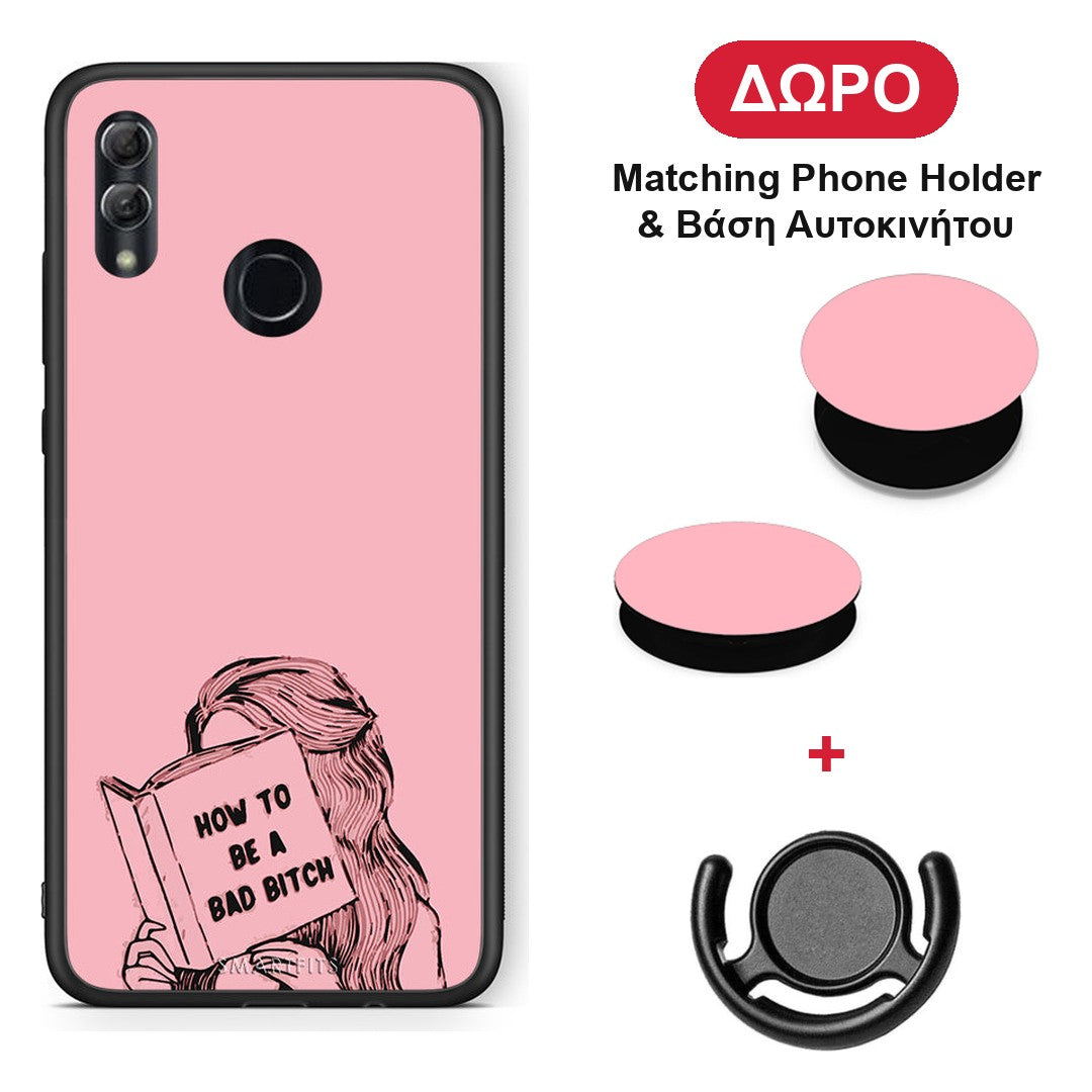 Bad Bitch - Honor 10 Lite θήκη + Δώρο Phone Holder & Βάση Αυτοκινήτου