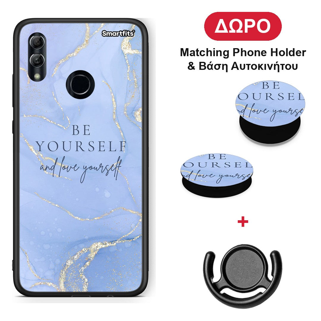 Be Yourself - Honor 10 Lite θήκη + Δώρο Phone Holder & Βάση Αυτοκινήτου