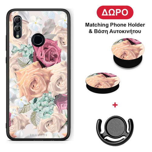 Floral Bouquet - Honor 10 Lite θήκη + Δώρο Phone Holder & Βάση Αυτοκινήτου