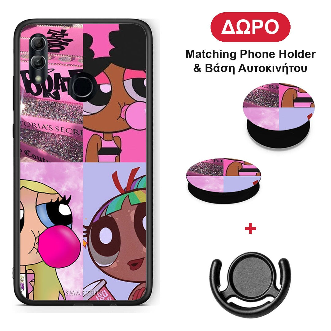 Bubble Girls - Honor 10 Lite θήκη + Δώρο Phone Holder & Βάση Αυτοκινήτου